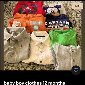 Boy clothes lot size 12 months